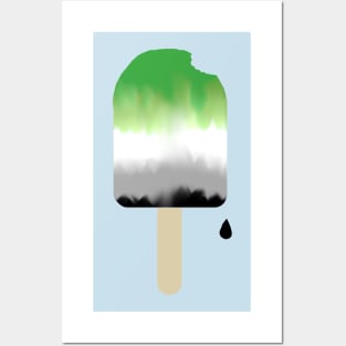 One Proud Popsicle - Aro Pride Flavor Posters and Art